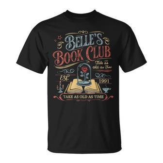Belle's Book Club Est 1991 Tale As Old As Time Vintage T-Shirt - Thegiftio UK