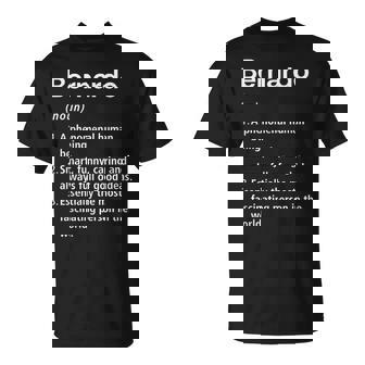 Bernardo Definición De Nombre Diccionario Divertido Camiseta unisex - Regaloses