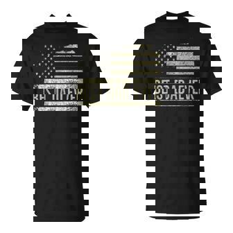 Best Dad Ever Father's Day Birthday 4Th Of July Us Flag T-Shirt - Monsterry