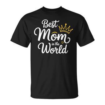 Best Mom In The World Da Donna Concritta Best Mom In The World Maglietta - Novitaregali