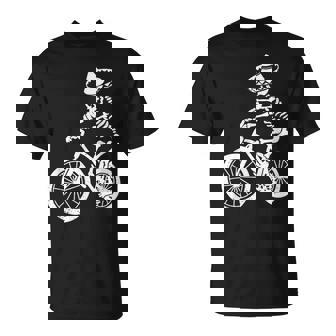 Bicicleta Carretera Esqueleto Mexicano Bici Ciclismo Camiseta unisex - Regaloses