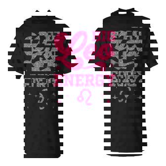 Big Leo Energy Girls Zodiac Sign Birthday Queen T-Shirt - Thegiftio