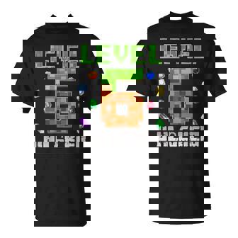 Birthday Boy Level 6 Unlocked 6Th Birthday Game Pixel T-Shirt | Mazezy