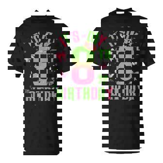 Birthday Girl It's My 8Th Birthday Witch Pink And Green T-Shirt - Thegiftio UK