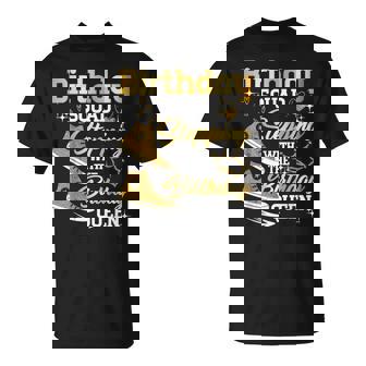 Birthday Squad Shoes Stepping With The Birthday Queen Party T-Shirt - Monsterry