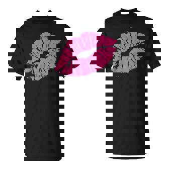 Bisou Lipstick Glamour Aime-Toi Mode Rétro Années 80 T-Shirt - Cadeauxyz