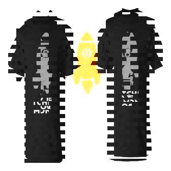 Bitcoin To The Moon おもしろビットコインシャツ ビットコインギフト Tシャツ - Kawaiitshirt