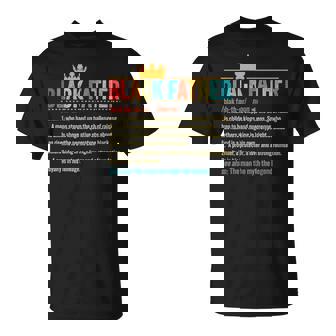 Black Father Definition Father's Day African American Father T-Shirt | Mazezy
