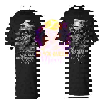 Black Queen Mom Happy Afro African American T-Shirt | Mazezy