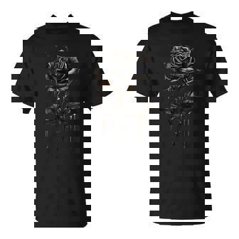Black Rose Flower Botanist Garden Flower Black Rose T-Shirt - Thegiftio UK