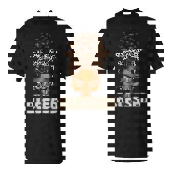 Blessed Black Woman Praying Afro African American Christian T-Shirt - Thegiftio