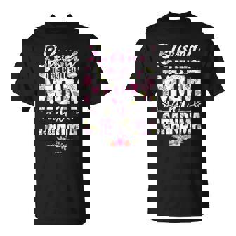 Blessed To Be Called Mom And Grandma Floral Mother's Day T-Shirt - Monsterry