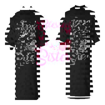 Blessed To Be Called Sister Floral T-Shirt - Thegiftio