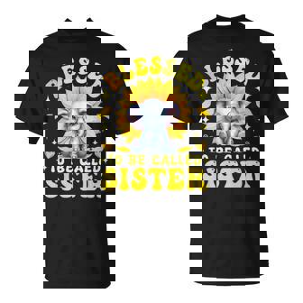 Blessed To Be Called Sister Mother's Day Elephant Sunflower T-Shirt | Mazezy