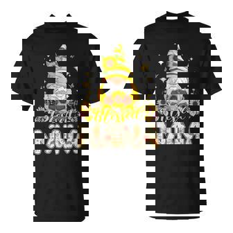 Blessed Nana Costume Floral Sunflowers Gnome Mother's Day T-Shirt - Monsterry