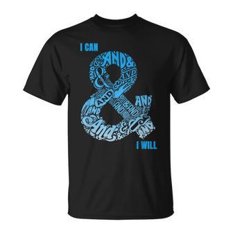 Blue Can & Will Blue Color Graphic T-Shirt - Thegiftio UK