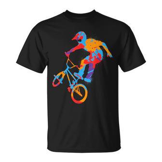 Bmx Bunttunts Bike Tricks Jungen Fahrrad Bmx Kinder T-Shirt - Geschenkecke