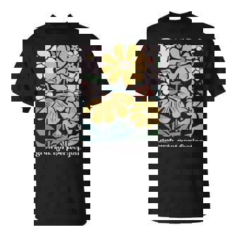 Boho Floral Growth Not Perfection Special Education Teacher T-Shirt - Monsterry