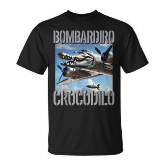 Bombardino Crocodilo Ai Monster Italian Brainrot Für Kinder Und Jungen T-Shirt - Geschenkecke