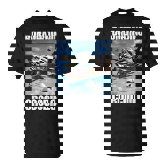 Bombardino Crocodilo Italian Brainrot Meme T-Shirt - Thegiftio UK