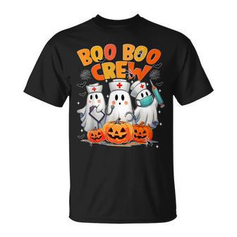 Boo Boo Crew Nurse Ghost Halloween Costumes Women T-Shirt - Seseable