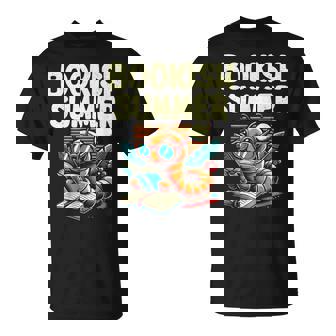 Bookishummer 本 読書本 本の虫 愛書家 Tシャツ - Kawaiitshirt