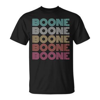 Boone Personalized Name Vintage Retro Girls Woman Man T-Shirt - Thegiftio UK