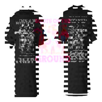 Boots On The Ground Black Cowgirl Western Black Girls T-Shirt | Mazezy