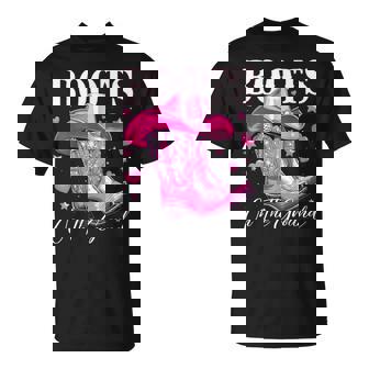 Boots On The Ground Cowboy Cowgirl Western Linedance T-Shirt - Monsterry