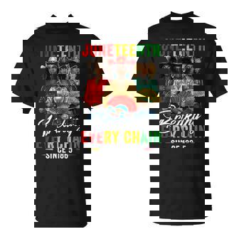 Boots On The Ground Junenth Breaking Every Chain 1865 T-Shirt - Thegiftio UK