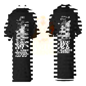 Boots On Ground Junenth Cowgirl Western Rodeo Black Women T-Shirt - Thegiftio