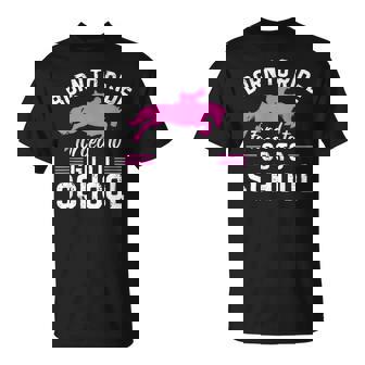 Born Ride Horse Contraint D'aller À L'école Barrel Racing T-Shirt - Cadeauxyz