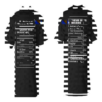 Bosnian Dad Nutrition Facts Father's Day T-Shirt - Monsterry