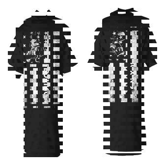 Boxerintage Boxing American Flag Boxing Distressed Tシャツ - Kawaiitshirt