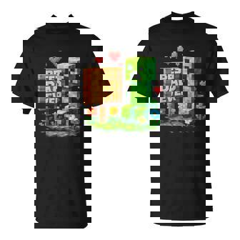 Boy Dad Best Dad Ever Father's Day Video Game Pixel T-Shirt - Thegiftio UK