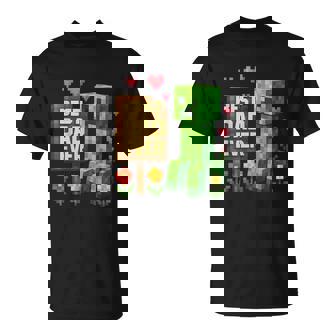 Boy Dad Best Dad Ever Father's Day Video Game Pixel T-Shirt | Mazezy