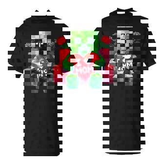 Boy Mom I Love Mom Heart Mother's Day Video Game Pixel T-Shirt - Monsterry