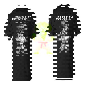 Brocoli Fait Karate Broco Lee Jeu De Motségétarienégétalien Amusant T-Shirt - Cadeauxyz