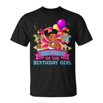 Brother The Birthday Girl Party Pink Doll Family Decorations T-Shirt - Thegiftio UK