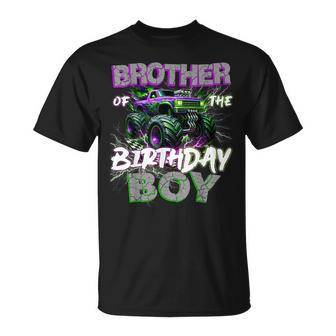 Brother Of The Birthday Monster Truck Family Matching Party T-Shirt - Thegiftio