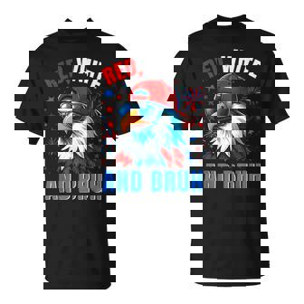 Bruh 4Th July Outfit Boys Red White And Bruh Eagle T-Shirt | Mazezy