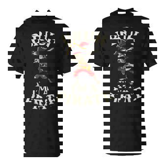 Bruh Pirate Lazy Dabbing Skull Costume Pretend I'm A Pirate T-Shirt | Mazezy