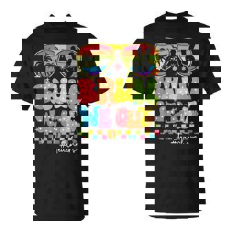 Bruh We Out Teachers Cute End Of School Year Summer Groovy T-Shirt - Thegiftio UK