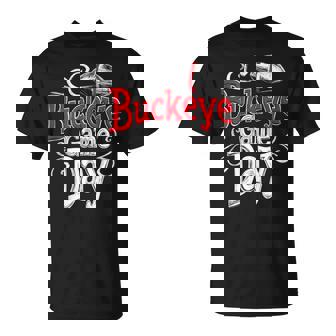 Buckeye Game Day Ohio Home State Vintage Swirl T-Shirt - Monsterry