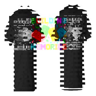 Building Memories Brick Block Matching Family Master Builder T-Shirt - Thegiftio UK
