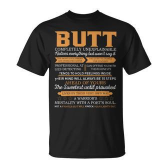 Butt Completely Unexplainable Notices Everything But Won’T Say It Name T-Shirt | Seseable UK