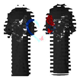 Butterfly Red White Blue Patriotic Usa Flag 4Th Of July T-Shirt - Thegiftio