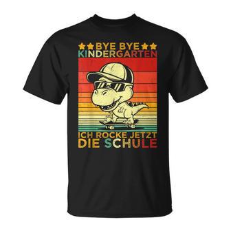 Bye Bye Kindergarten Geschafft Kita Abschluss Dinosaurier T-Shirt - Geschenkecke