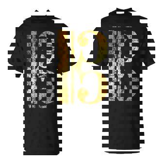 C-音記号 ヴィンテージイエロー ミュージシャンヴィオラ・チェロ。 Tシャツ - Kawaiitshirt