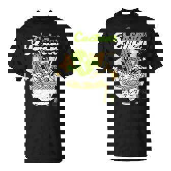 Cactuar Ramen Aesthetic Small Black T-Shirt - Thegiftio
